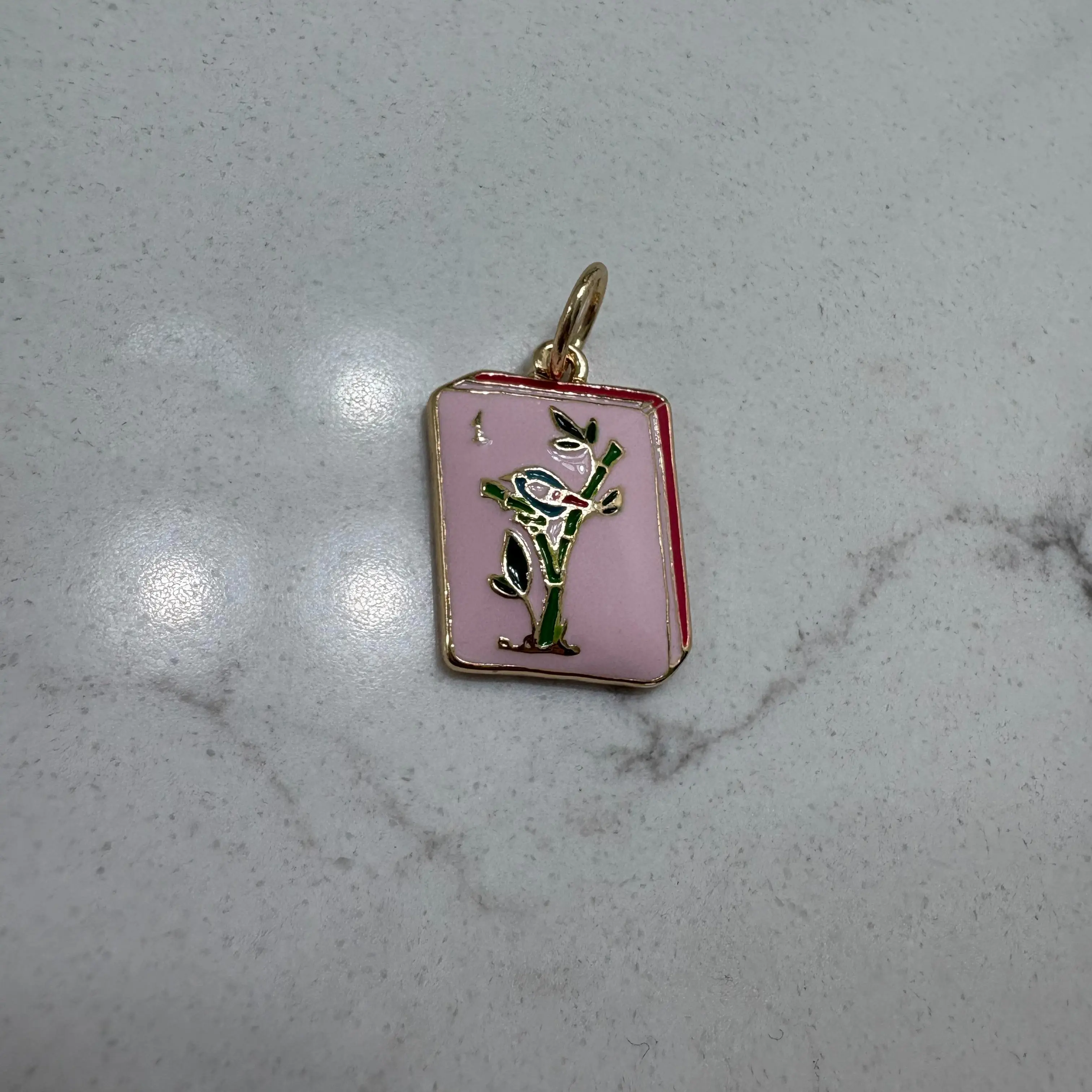 pink mahjong piece
