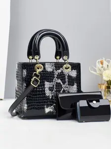 Fashion Snake Print Crossbody Bag Set, Multifunctional Large Capacity Shoulder Bag, Stylish Design, Perfect for Travel Shopping