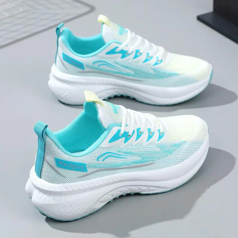 Women'S Shoes, Spring New Arrivals, White Sneakers, Women'S Shoes, Fly-Knit, Lightweight, Comfortable, Sports Casual Shoes