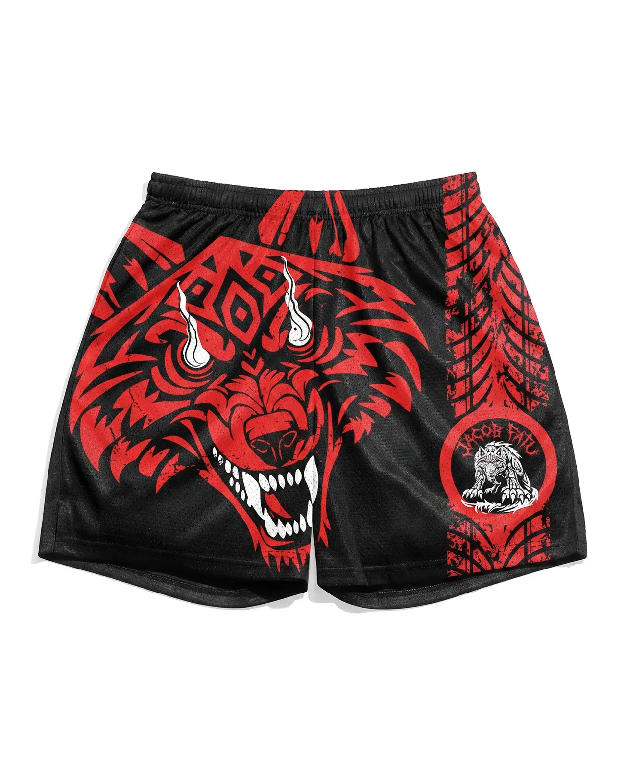 WWE Jacob Fatu Samoan Werewolf Retro Shorts – Vintage Wrestling Inspired Athletic Streetwear Shorts, Casual Summer Sportswear, Lightweight Training Bottoms