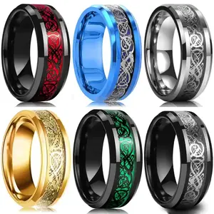 The Dragon's Grip — Celtic Dragon Men's Stainless Steel Ring