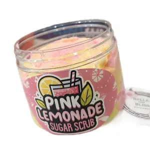 Pink Lemonade Sugar Scrub- (Moisturizer & Skincare) Exfoliant Skin Repair Moisturizing Relaxing Body Care