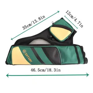 sntxmy Archery Arrow Quiver Case – 3-in-1 Hip/Back Field Archery Quiver with Bow Bag, Arrow Tubes, and Waist Belt for Compound & Recurve Bows