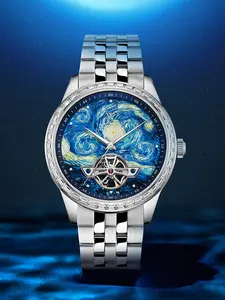 WM146 Starry Night Art Watch 41mm ST2510 Limited Edition Collaboration Series Men Automatic Watch