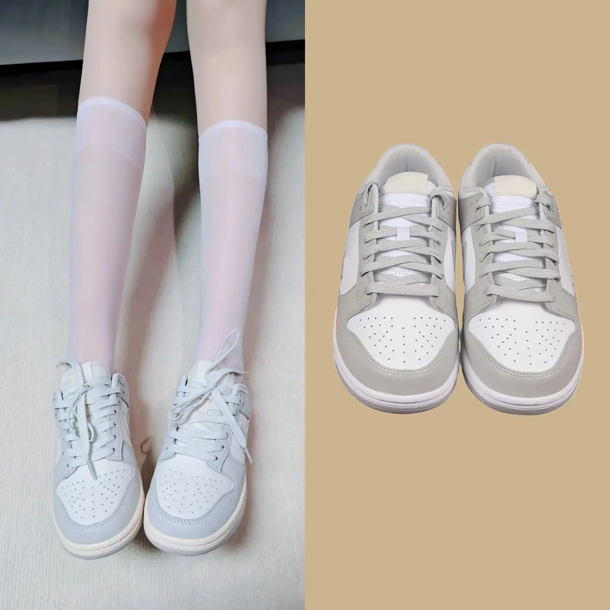 New Dunk Low Retro Sneakers Fashion Sports Dunk Basketball Shoes Gray White