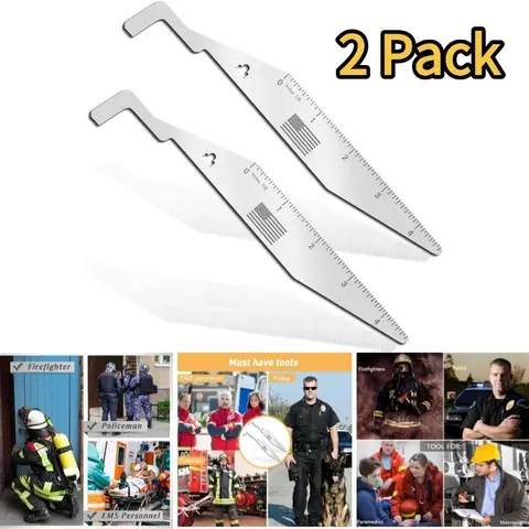 2-Pack Versatile Spudger Lever Set with Door Seam Clamp - Fire & EMS Tool for EMS Personnel, Home Hand Tool for Emergency Prying & Household Hardware Needs
