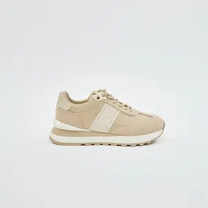 Katla Beige Women`s Spring Casual Sneakers