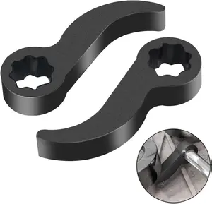 2Pcs Pry Bar Wrench Adapter & Ratchet Pry Bar Attachment for 1/2" 8pt Square Profile, Crowbar Adapter Head, Tight Space Half Shaft Removal Car Repair Tools