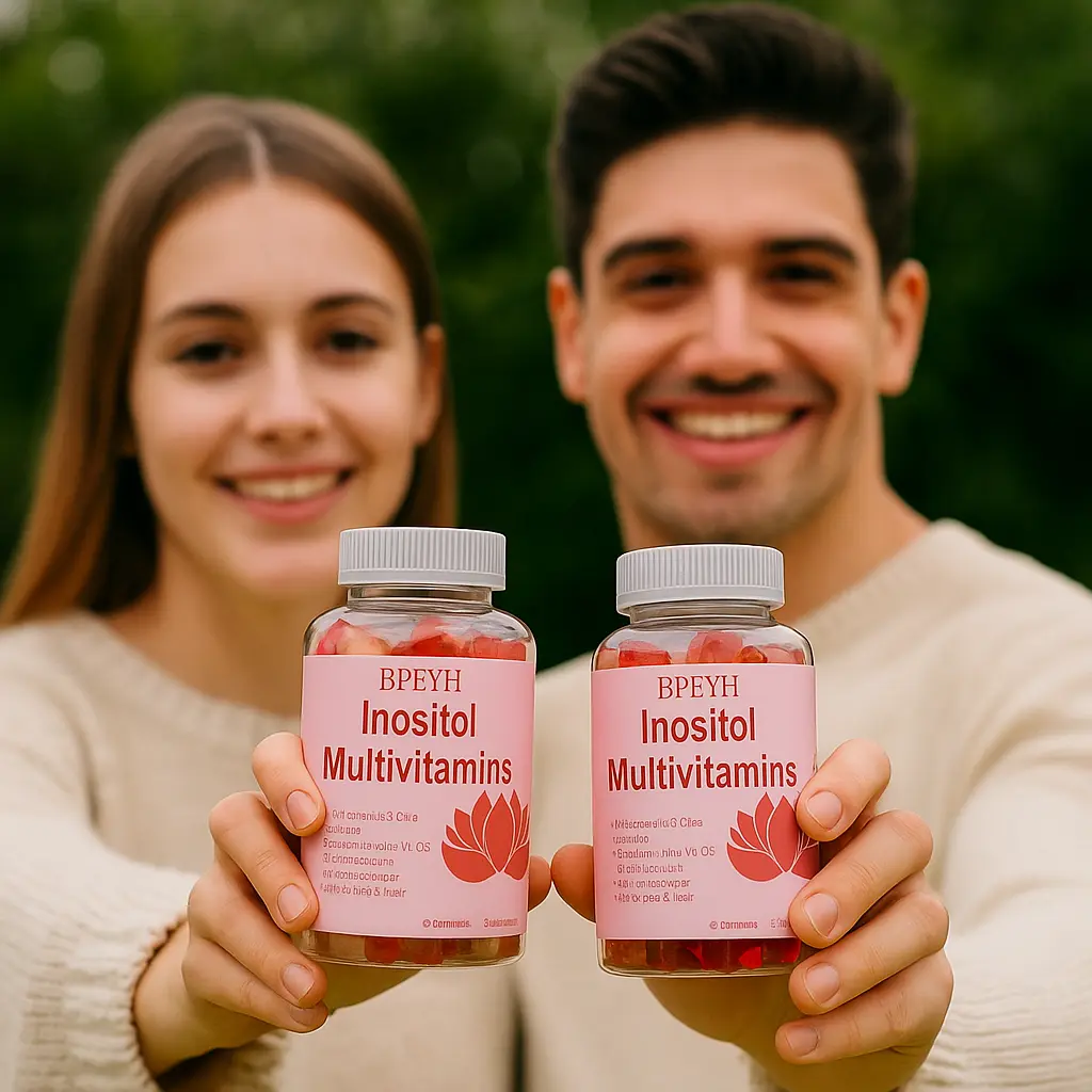 BPEYH Inositol Multivitamin Peach PerfectMyo-Inositol D-Chiro Inositol Omega 3 Fitness Healthcare 60 Gummies 30 Servings for TikTok shop  Dietary Supplement
