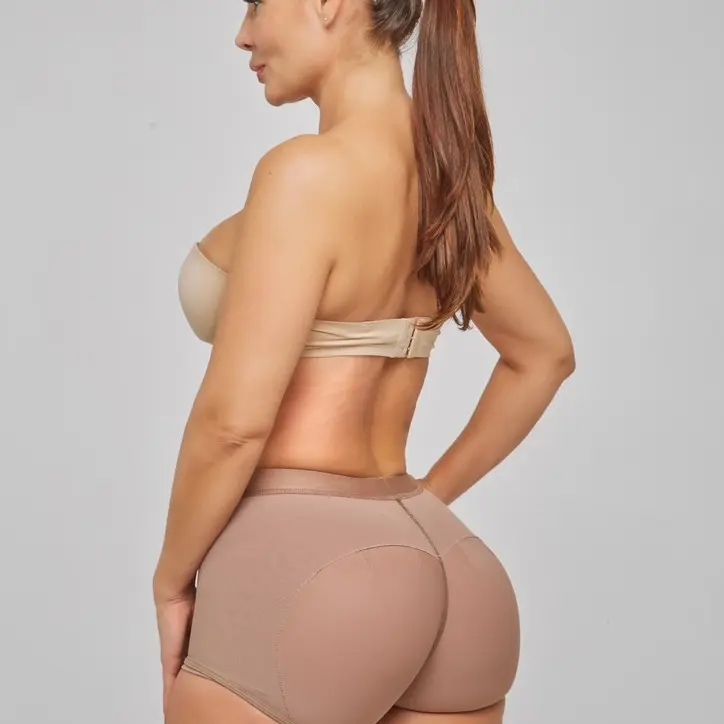 LIANA FASHION Women's High-Waist Basic Panty Shaper - Minimalist Powernet Nylon Briefs, Pull-On Boyshorts with Seamless Tummy Control, Body Slimming Contouring, Butt Lifting, Lace Fitted Normal Type Underwear (No Zip, S-XXL, Plus Size, Hand Wash Only)