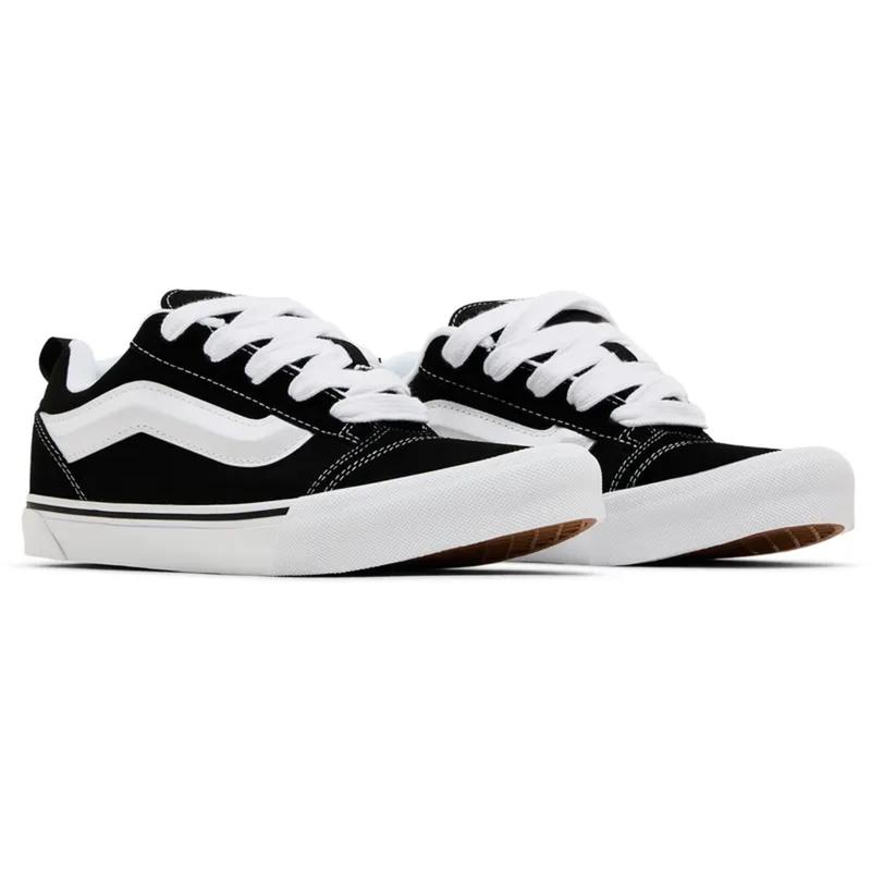 Vans Knu Skool Black True White VN000D2T6BT Youth Fashion Shoes New