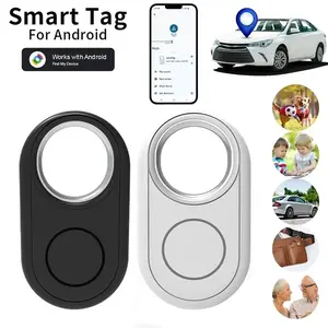 Smart GPS Real-Time Tracking Tag, Wireless Positioning Tracker, Slim Bluetooth Anti-Lost Device, Google Find My Device Compatible, Two-Way Alarm Key Finder, Wallet Luggage Phone Anti-Lost Tracker, Remote Item Finder & Anti-Theft Tracking Tag for Andr
