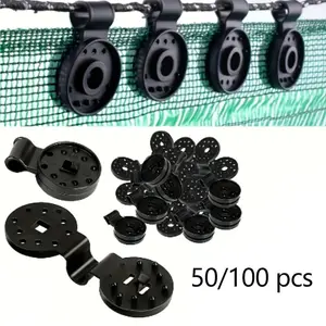 50/100 Pack Plastic Sunshade Cloth Clips, Greenhouse Film Windproof Clamps, Garden Gardening Fixing Accessories, Durable Multi-Function, Garden Fixings