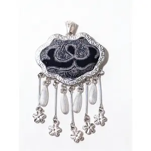 100% Handmade Traditional Chinese Lock Necklace |     One-of-a-Kind Ethnic Jewelry