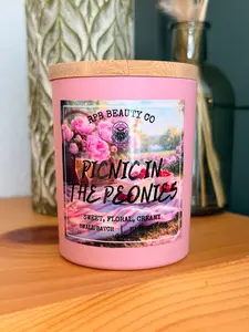 Picnic in the Peonies (Raspberry, Peony, White Cake, Soft Musk ) 6oz Candle