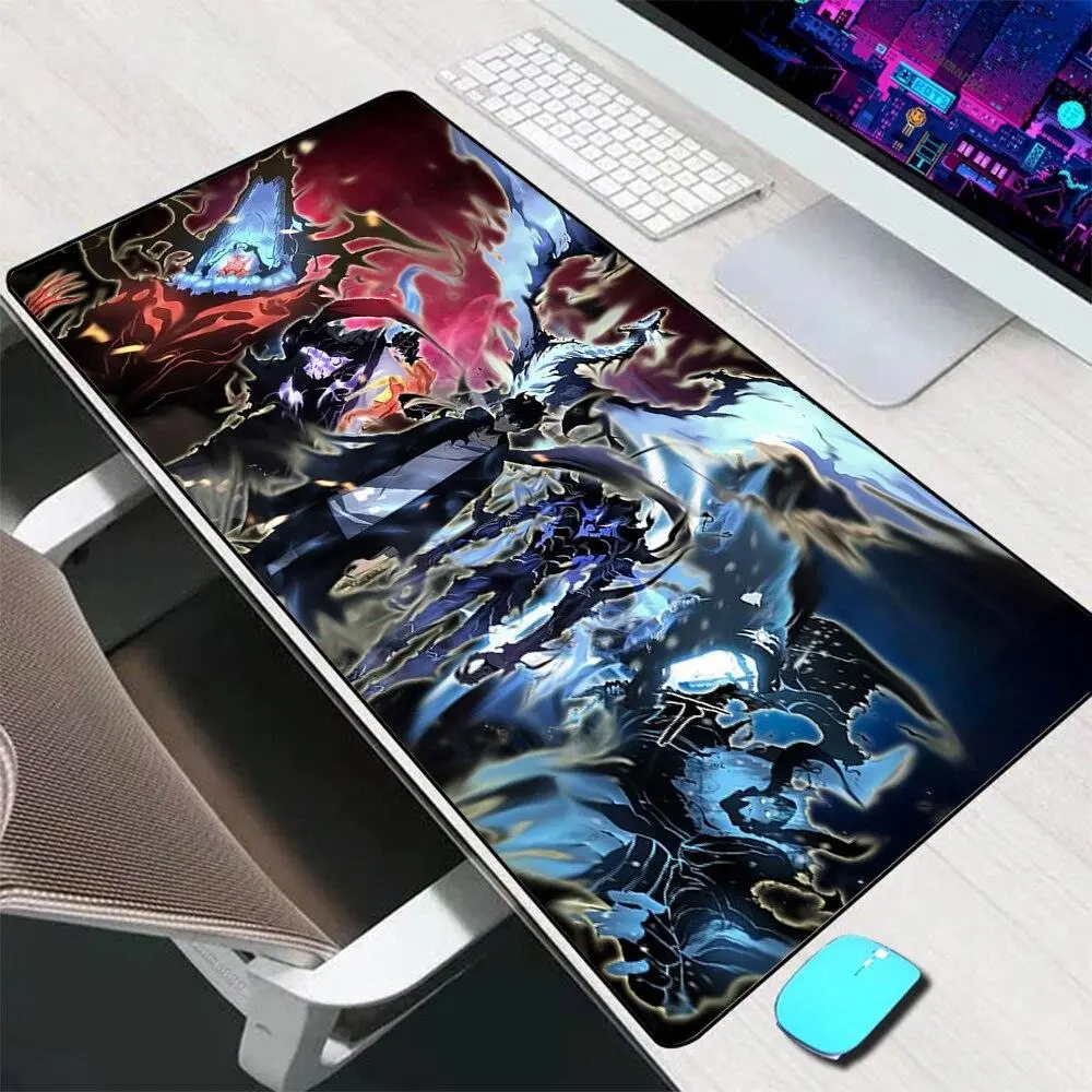 Solo Leveling Mouse Pad Large Gaming Accessories Mouse Mat Keyboard Mat Desk Pad, Computer Mousepad PC Gamer Laptop Mausepad