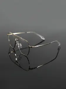 Men's Business Fashion Eyeglasses, Simple Style Plain Color Eyeglasses for Work, Daily Clothing Decor, Perfect for Student Daily Use