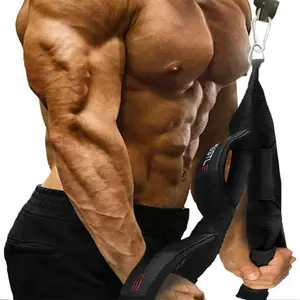 Tricep Rope  Attachments for Gym Use -  Gym Equipment for Home/Gym Accessories - Multi Workout Rope  Machine Attachment - Gym Rope Grip with 4 Anti-Slip Handles