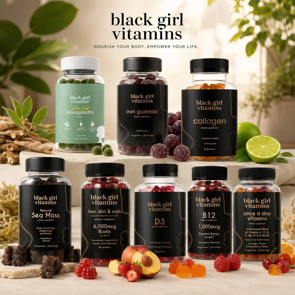 [HOT] Black Girl Vitamins Collection - Comprehensive Health & Beauty Care