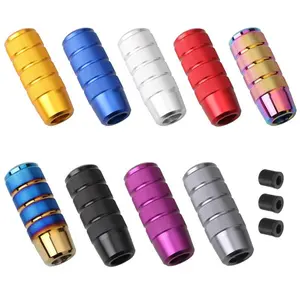 Manual Gear Shift Knob, 1 Count Aluminum Alloy Manual Shift Head, Car Modification Knurled Shift Lever, Car Interior Accessories