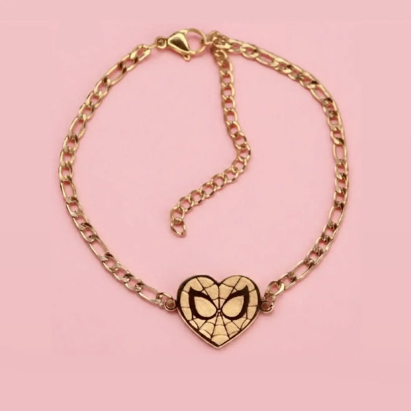 Spiderman Heart Bracelet