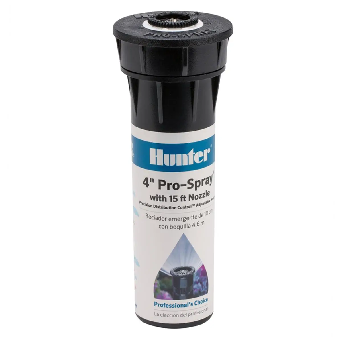Hunter 7014325 4-in. Pro-Spray Pop-Up Garden Lawn Sprinkler, In-Ground Irrigation System Sprinkler for 706 sq. ft. Outdoor Area, In-Ground Sprinklers