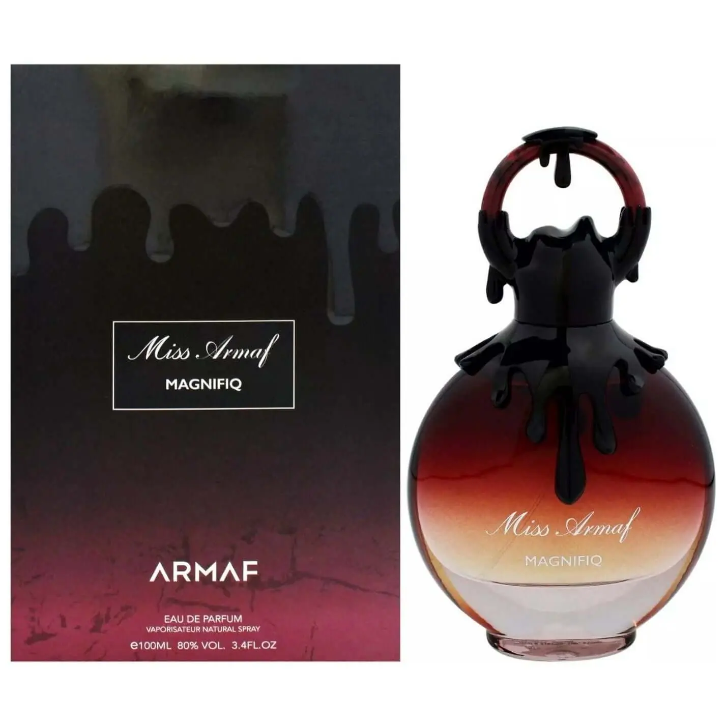 Armaf Miss Armaf Magnifiq Women's EDP Perfume, 3.4 fl oz Full-Size Floral Fruit-Flavored Fragrance, Citrus-Rose-Orange Bergamot Scent, Fresh Aroma, Newly Packaged, Floral Women's Fragrance, Fruit-Flavored Women's Fragrance