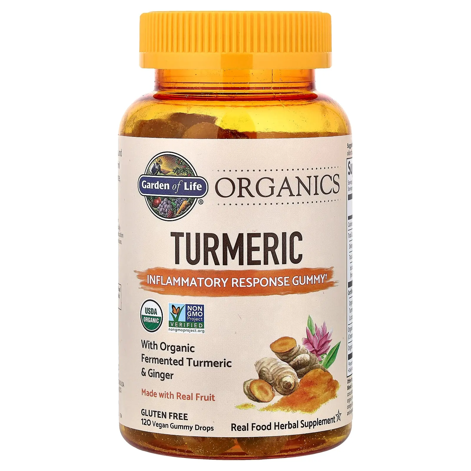 Garden of Life Organics, Turmeric Gummies, 120 Vegan Gummy Drops