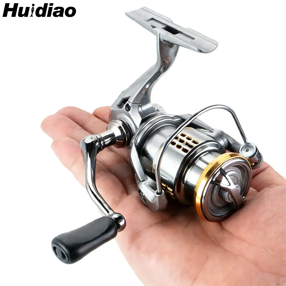 140g/4.94oz Ultralight Spinning Reel without Anti-reverse Switch 500/800/1000 Portable Mini Fishing Reel Metal Folding Handle 5.2:1 Gear Ratio 2+1BB for Finesse Fishing Fishing Tackle Outdoor Fishing Equipment