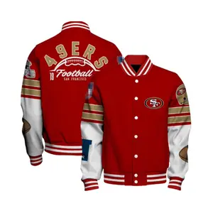 Retro Varsity Sport Jacket – Vintage Game Day All-Over Print, Classic College Style