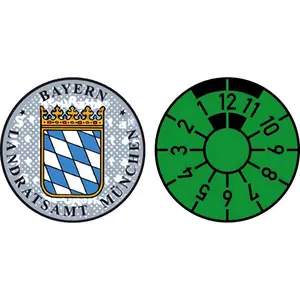 Bayern State Sticker and Inspection Seal