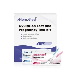 MomMed Ovulation Test Strips, Ovulation and Pregnancy Tests, Ovulation and Pregnancy Test Strips Combo Kit, Track Ovulation and Detect Early Pregnancy, Easy to Use Ovulation Predictor Kit, Accurate Fertility Test for Women