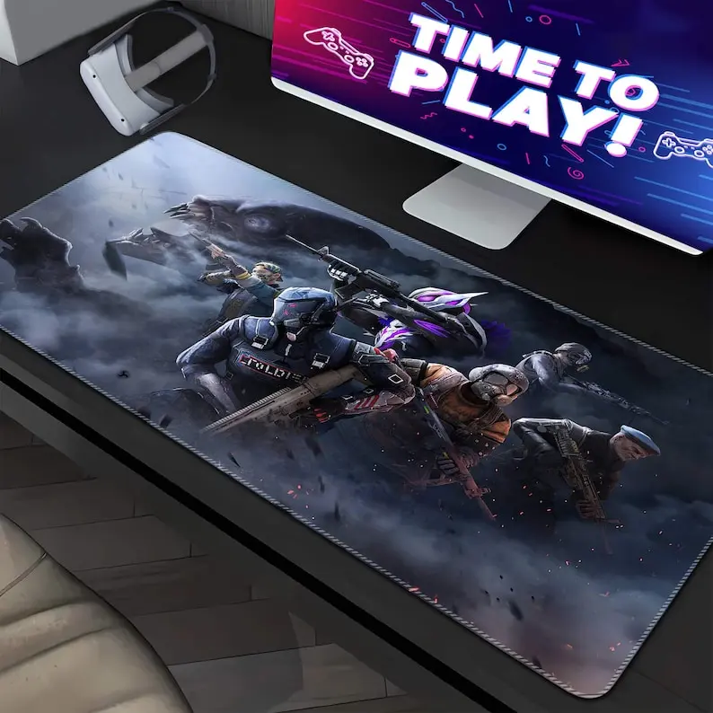 PUBG Mouse Pads(5 Designs), FPS Gaming Desk Mat, Computer Desk Pad, Gamer Gifts