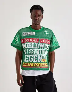 Mens First Row Mesh Football Jersey