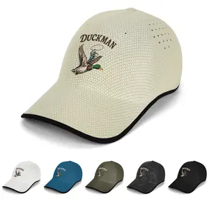 1 Pcs Foldable Graphic Cap Retro DUCKMAN Adjustable Sun Protection Cap Breathable Quick Dry Althletic Hat Outdoor Activities Hiking Walking Clumbing Mountain Golf Trucker hats Birthday Gifts Halloween Gift