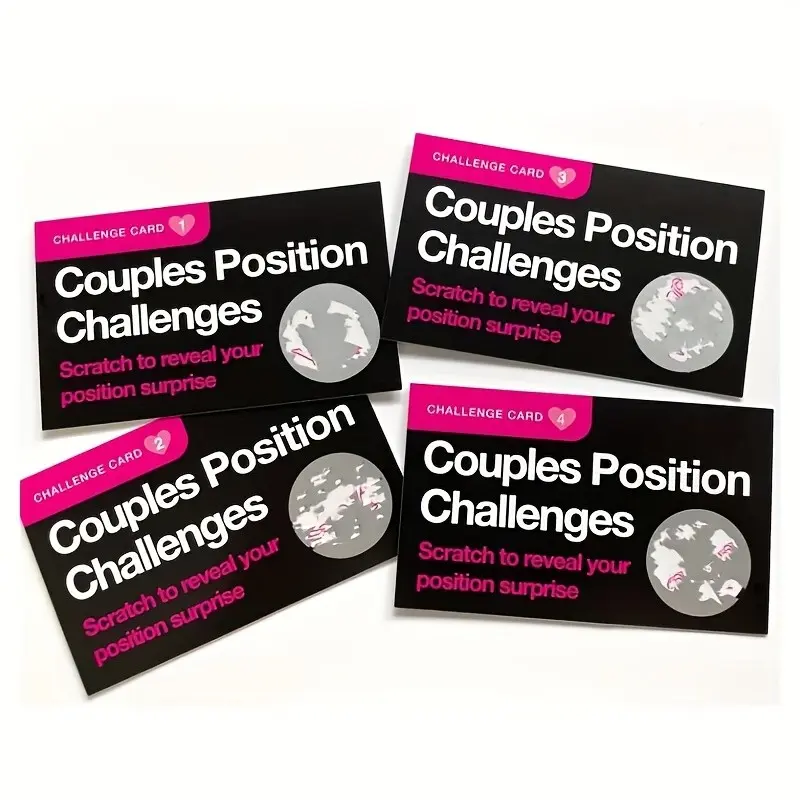 Valentine's Day Gift Scratch-Off Cards Set, Couples Challenge Card Position Challenges, Romantic Surprise Gifts for Him, Perfect Anniversary & Birthday Presents for Boyfriend Husband