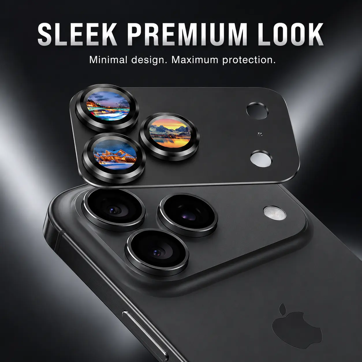 iPhone 17 Pro Max Camera Lens Protector - Durable Military-Grade Aluminum Alloy & Tempered Glass Smartphone Cellphone Protective Cover, Easy Installation, Case-Friendly, Shatterproof, Shockproof, Flash-Compatible (Silver) Golf Gift
