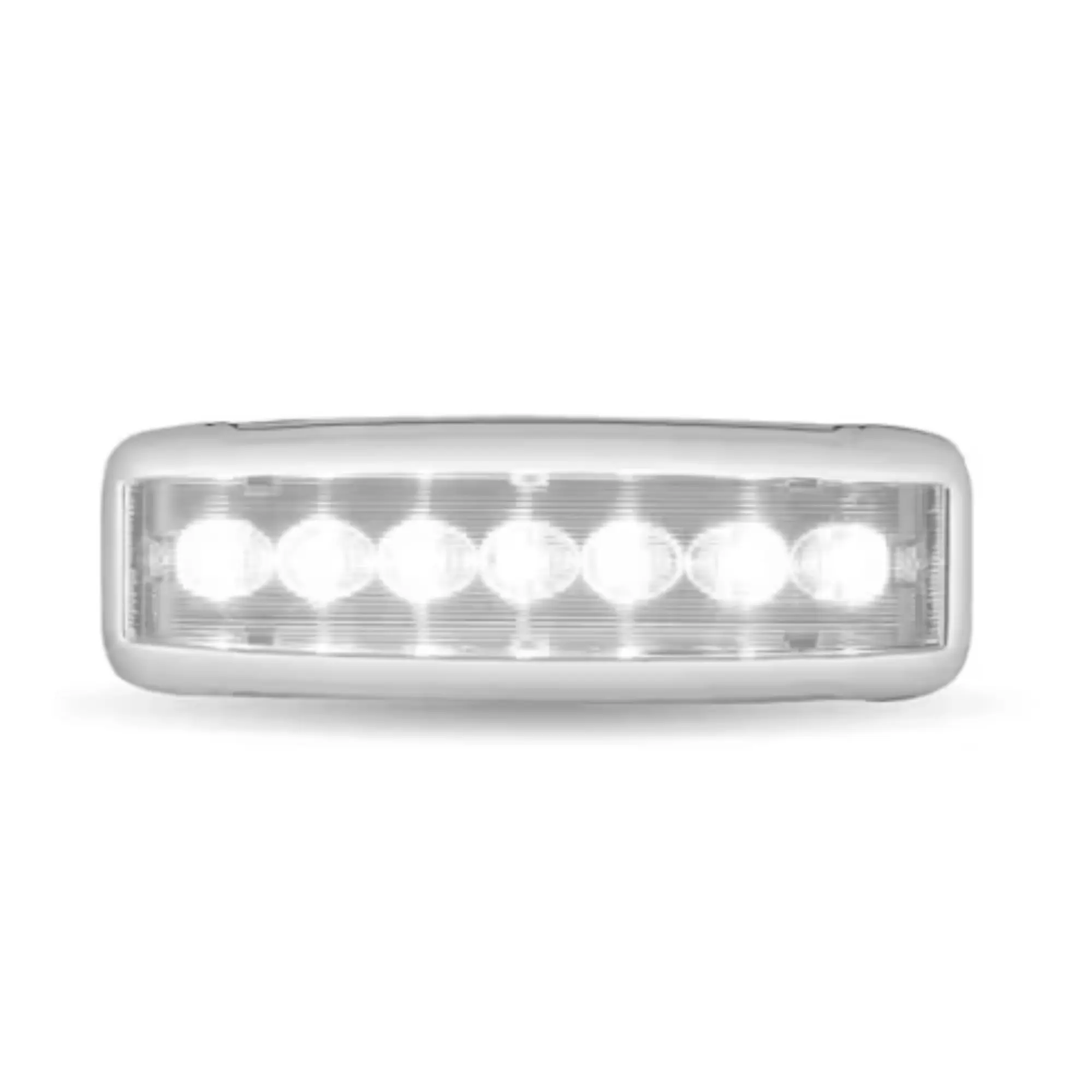 Trux Accessories Car LED Lights - 7-Color Chrome LED Interior Projector Dome Light for Cab and Sleeper Multifunctional Ambient Lights Led Step Lights