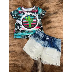 Bleached Distressed Shorts