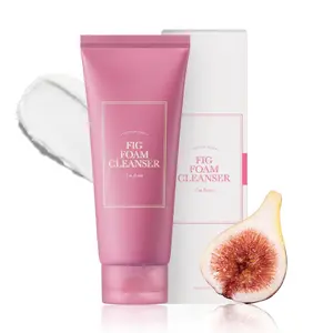 [I’m From Official Shop] Fig Foam Cleanser | Korean Daily Gentle Face Wash for Oily, Sensitive Skin, Sebum Control, Mild Alkaline, Creamy Bubble, Lather, Exfoliating, Vegan, Hydrating, Facial Wash Facial Cleansing Skin Repair Skincare Comfort