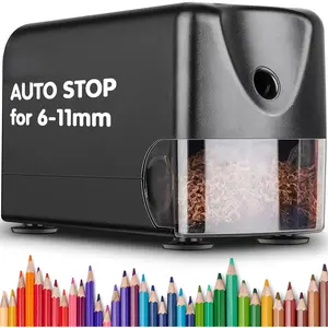 Heavy Duty Electric Pencil Sharpener, Auto Stop Classroom Pencil Sharpeners for 6-11mm No.2/Colored Pencils, Pencil Sharpener for Large Pencils,  Point, Save Pencils, Teachers  Haves