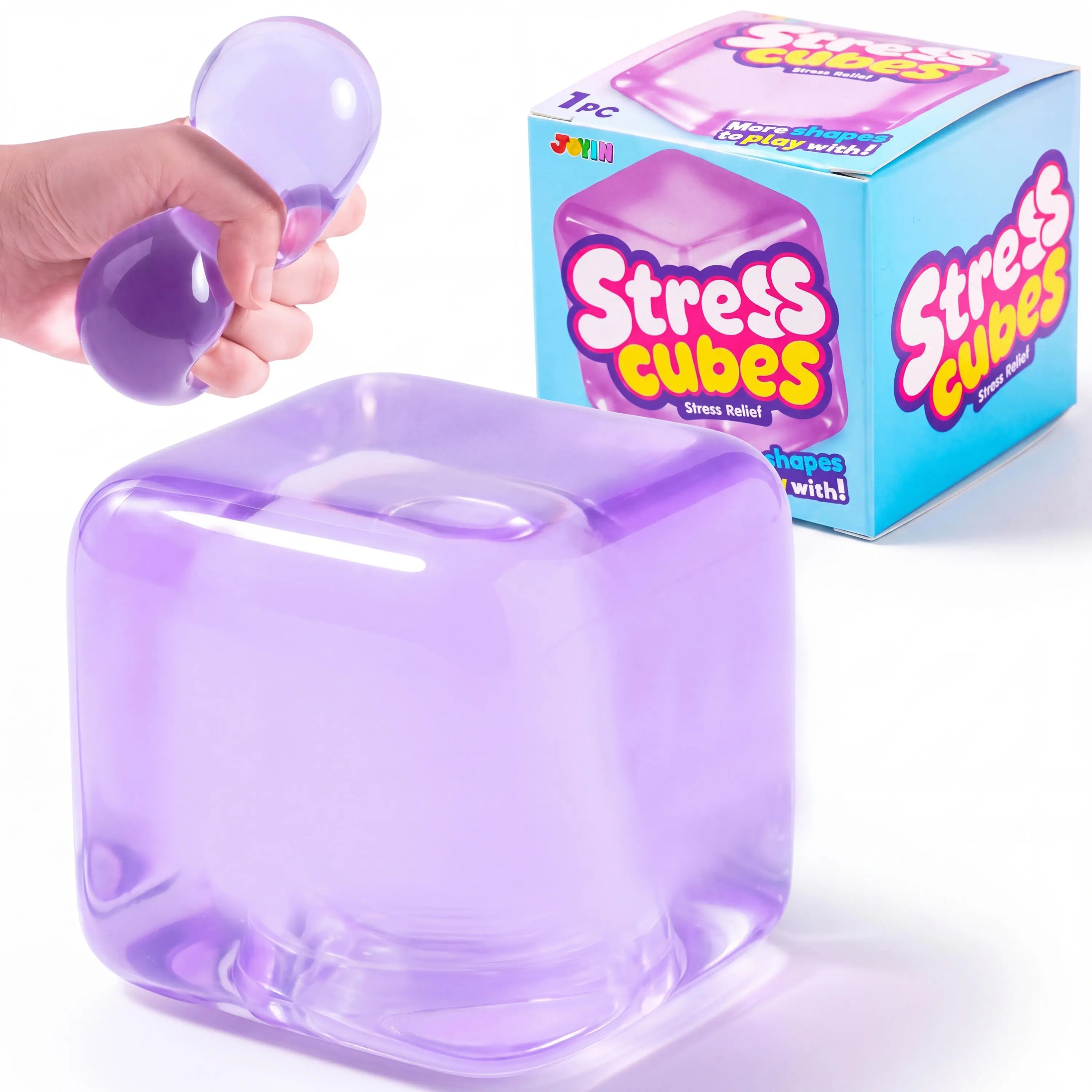 <Auction>JOYIN Purple Slow Rising Cube Stress Relief Toy