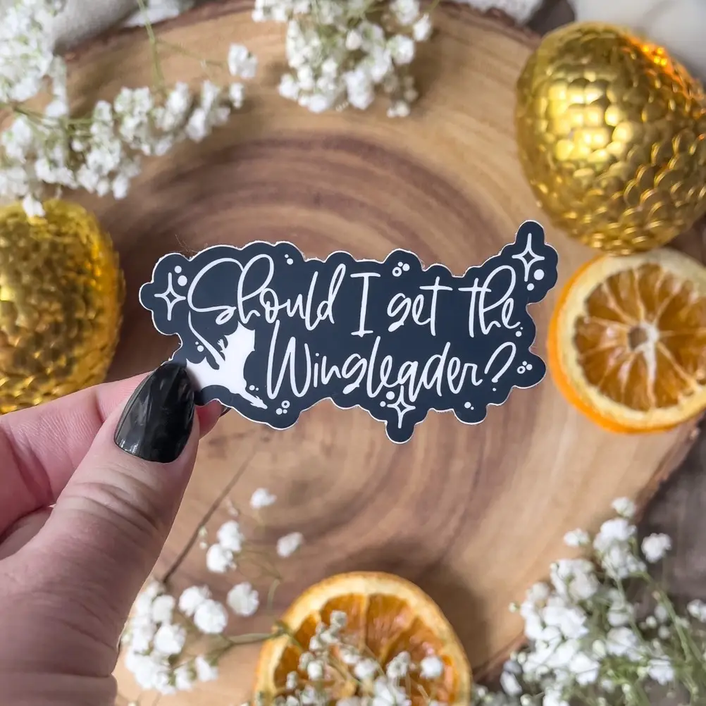 Should I Get the Wingleader? Vinyl Sticker | Officially Licensed Vinyl Sticker | 3”