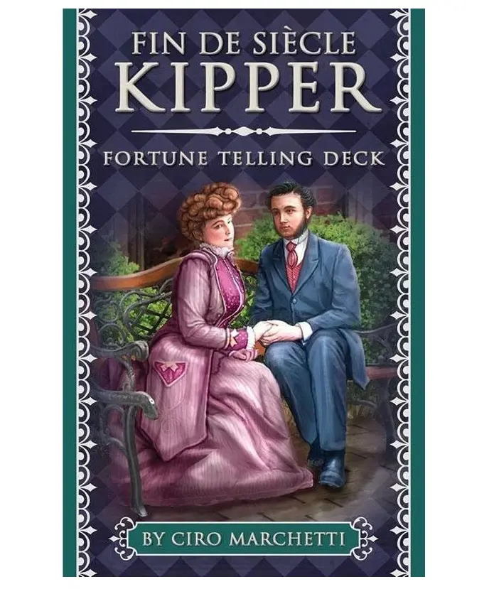 Fin De Siecle Kipper Tarot Fortune Telling Tarots Card Deck Prophecy Tarot Cards English Version with 39 Cards with PDF Guidebook