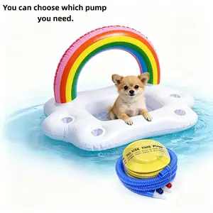 Summer Small Pet Swimming Surf Floats, Includes Air Pump Set, Inflatable Water Toy for Dogs and Cats, Single Piece Option Available