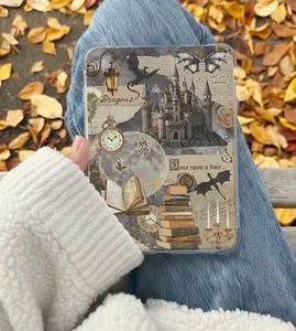 Romantasy Bookish Dragons Kindle Insert for Clear Case – Aesthetic Book Lover Decor | Cozy Reading Accessory