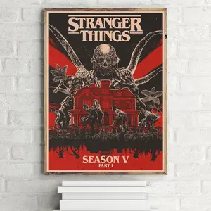 Graphic Stranger Final Season 1 Poster Chapter 1 Home Decor Season 5 Eleven Vecna Will Byers TR4