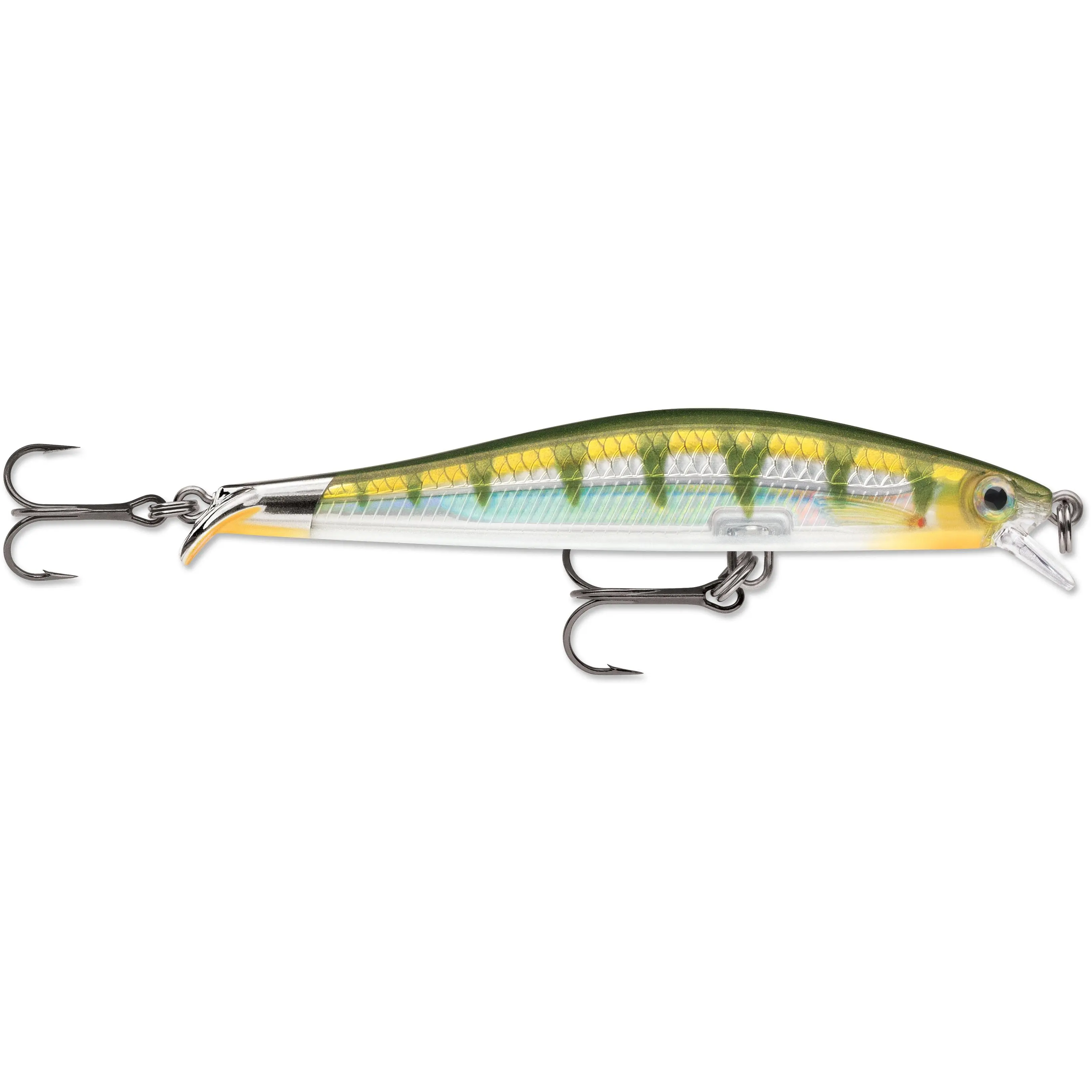 RipStop 09 Jerkbait, 3.5-inch Hybrid Hard Body Lure with Fast-Ripping Action and VMC Black-Nickel Fishing Hooks