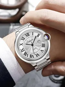 Exquisite Men's Analog-Digital Business Watch: Perfect Party and Daily Accessory for Stylish All-Match Appeal