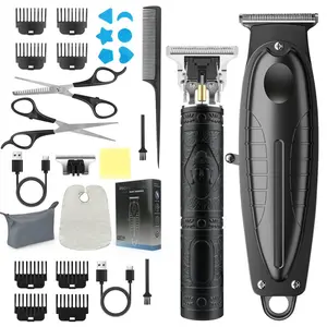 Professional Men’s Hair Clipper Set – Unique Design USB Rechargeable, Complete Accessories for Precision Trimming, Ideal Daily Care & Holiday Gift for Him